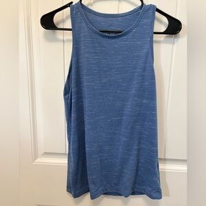 Nike Blue Heathered Dri-Fit Tank Top. Size XS. Logo on back.